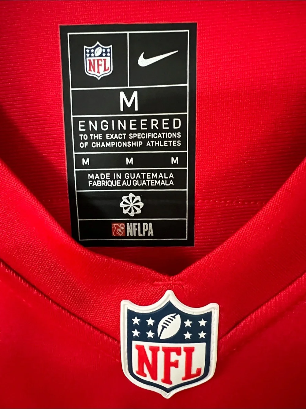Nike Red & White Chiefs #15 Football Jersey